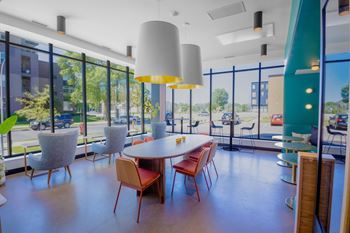 Wifi powered coworking lounge
